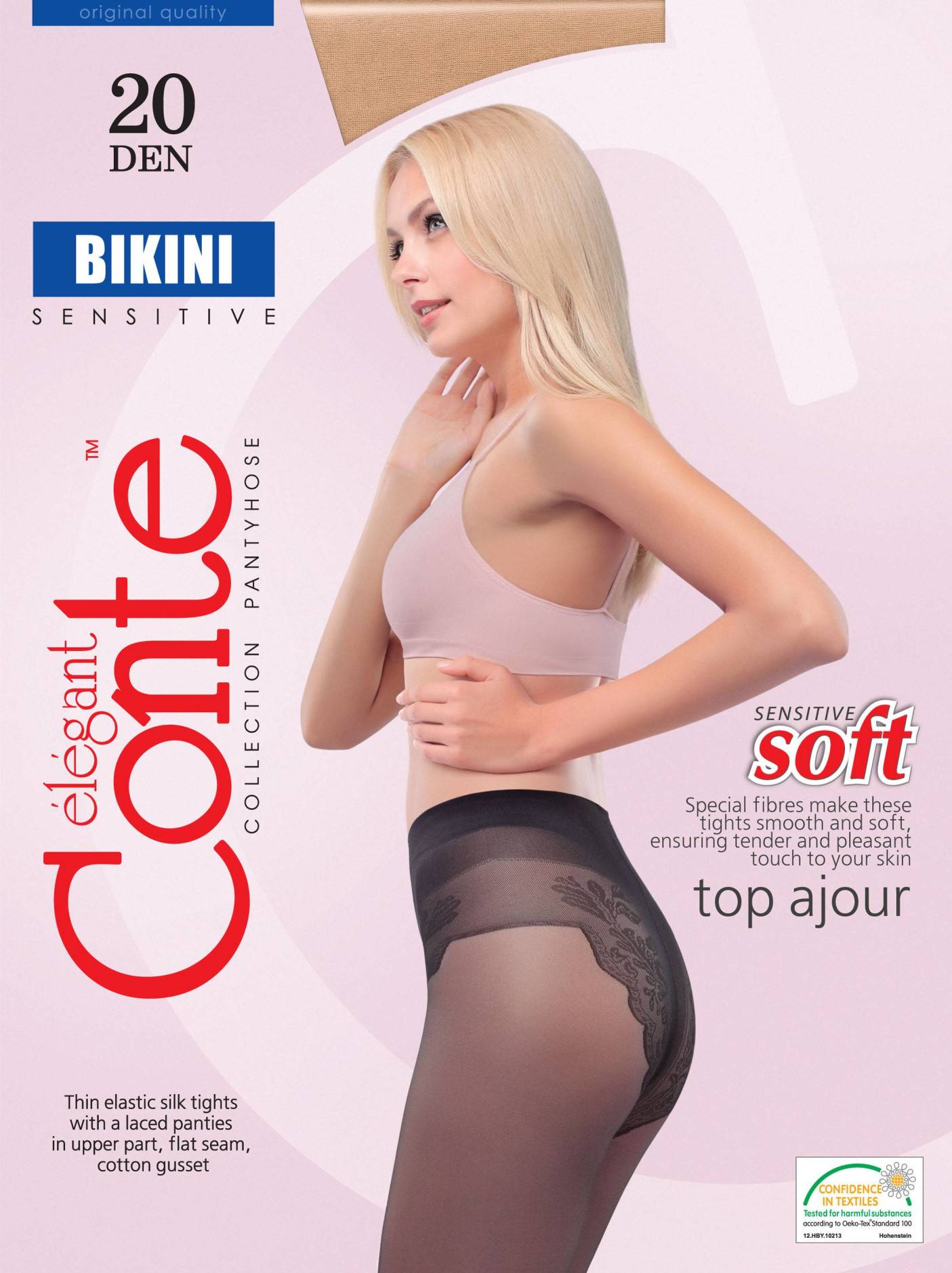 Купить Колготки женские Conte Bikini 20 grafit