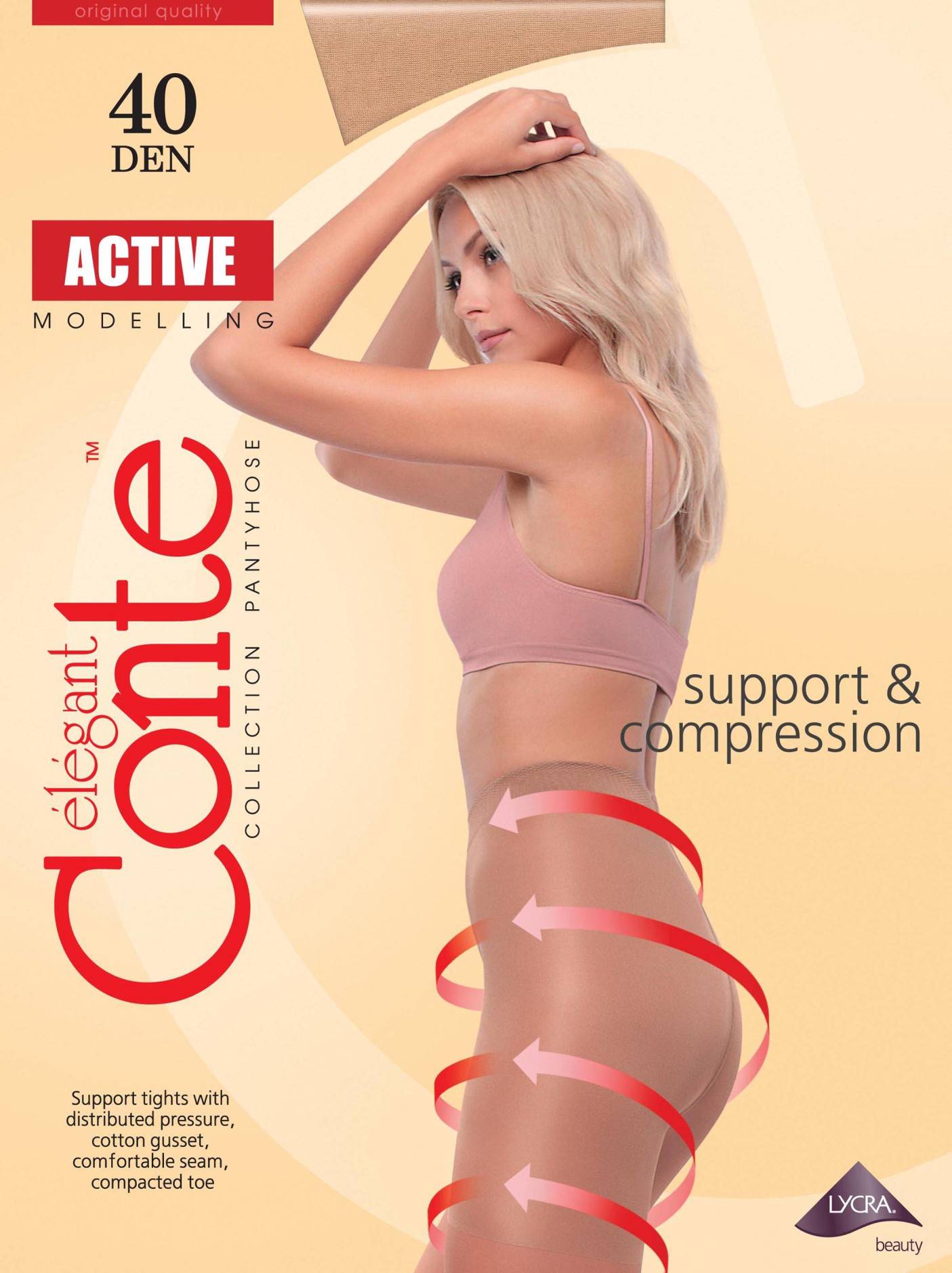 Купить Колготки женские Conte Active 40 bronzo